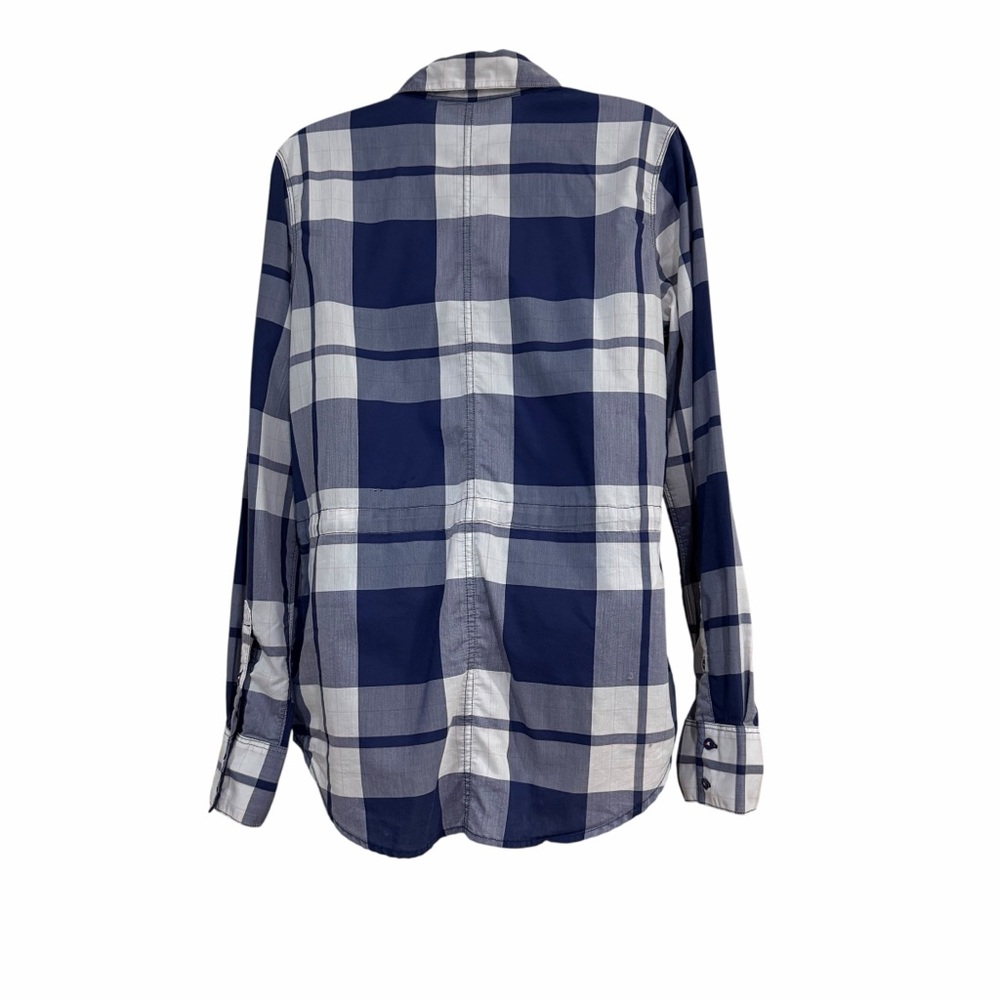 The North Face White Gray Plaid Button-up Shirt Size Medium Lightweight - Picture 3 of 15